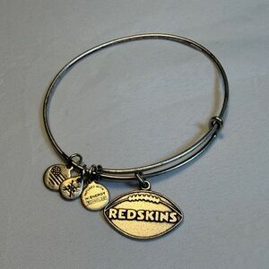 Alex and Ani Silver NFL Football Charm Bracelet